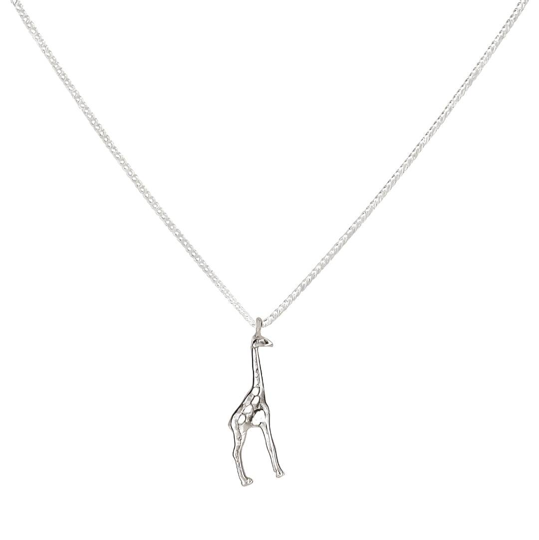 Silver giraffe pendant jewelry