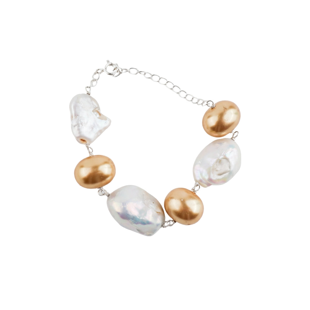 Pearl Silver Ganthan Bracelet