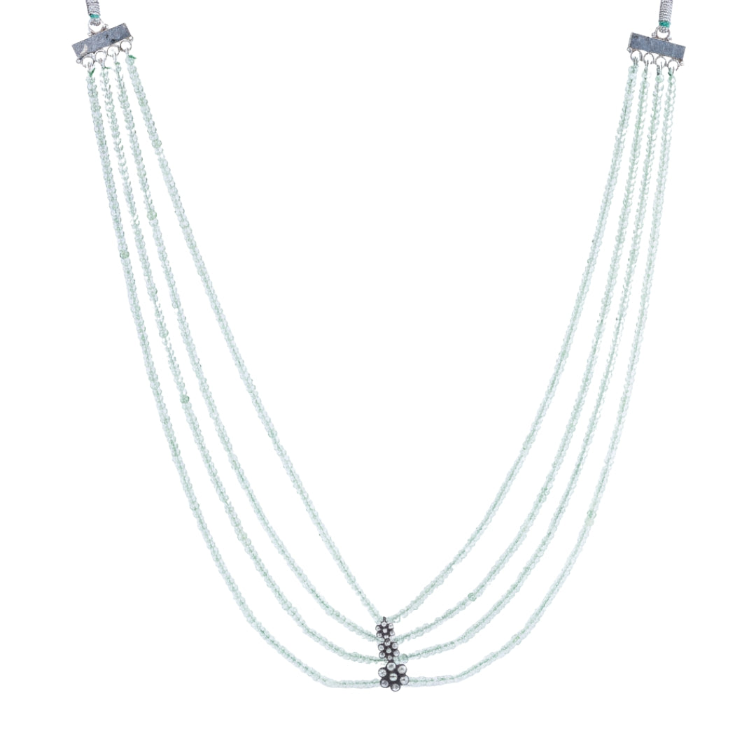 Silver Three Kudi Phranite Necklace
