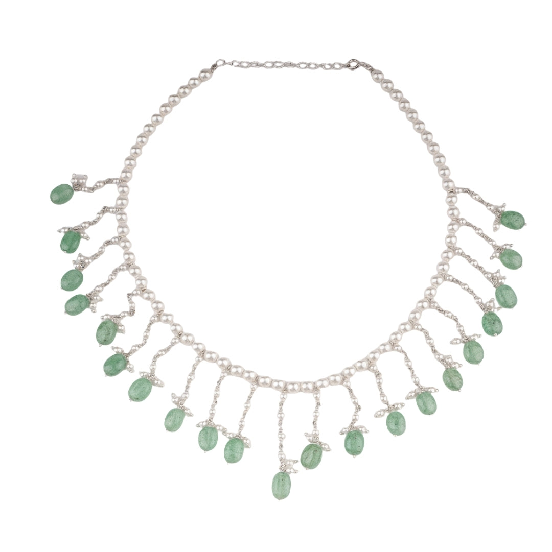 Luxe Necklace - Pearls and Russian Quartz