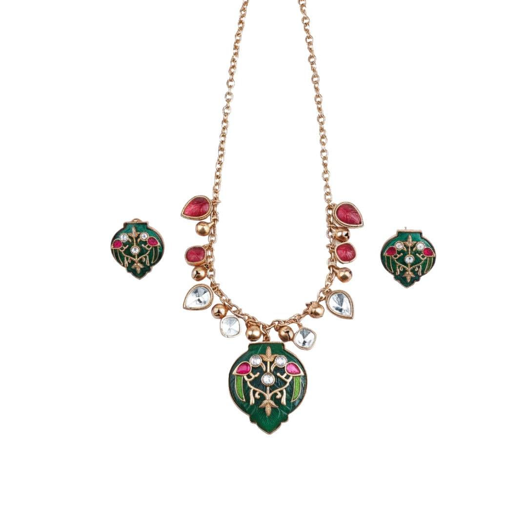 22K Gold-Plated Fashion Set front view featuring an elegant, coordinated design and premium 22K gold-plated finish