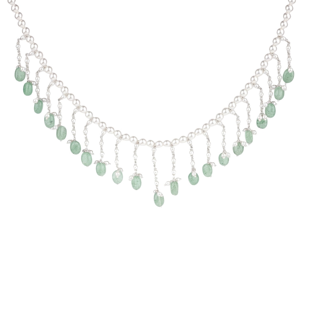 Luxe Necklace - Pearls and Russian Quartz