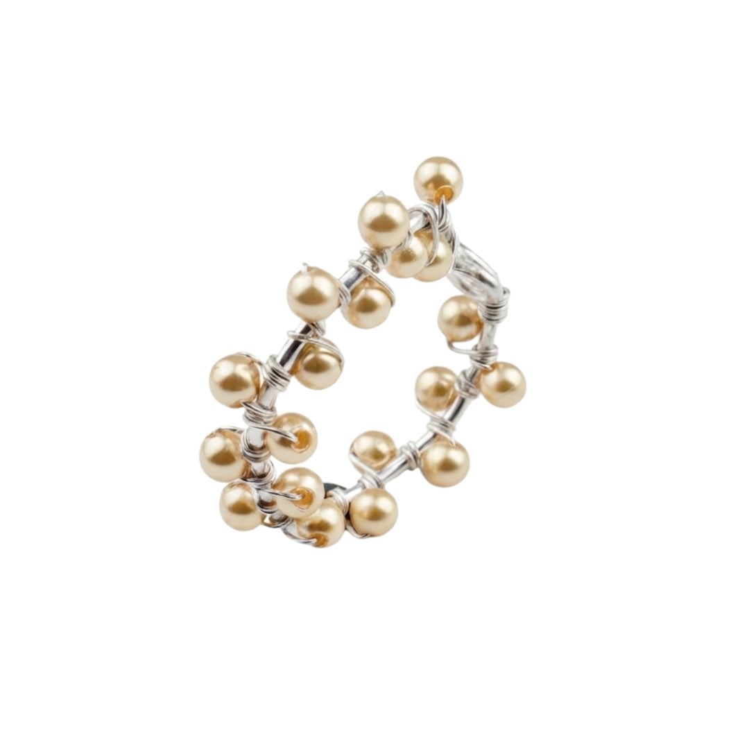 Golden Pearl Twisted Ring (Project Handmade)