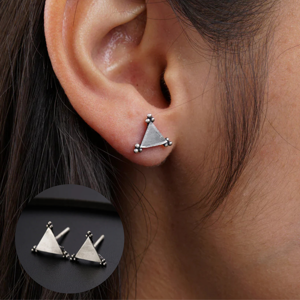 Nirbhaya Filled Studs | 92.5 Silver