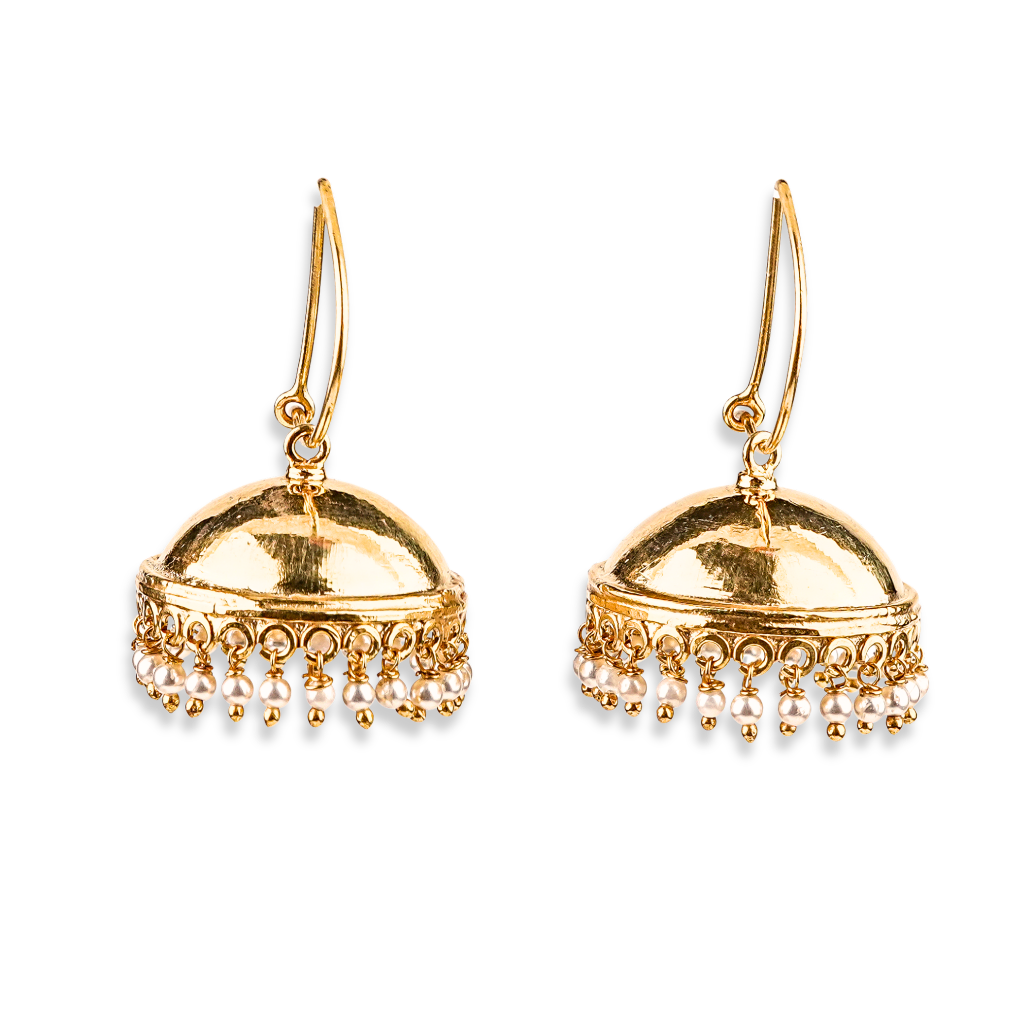 Silver Pyaari Jhumki Signature Loop Earrings | 22K Gold-Plated