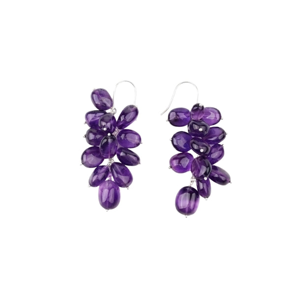 Amethyst Grape Earrings (Project Handmade)