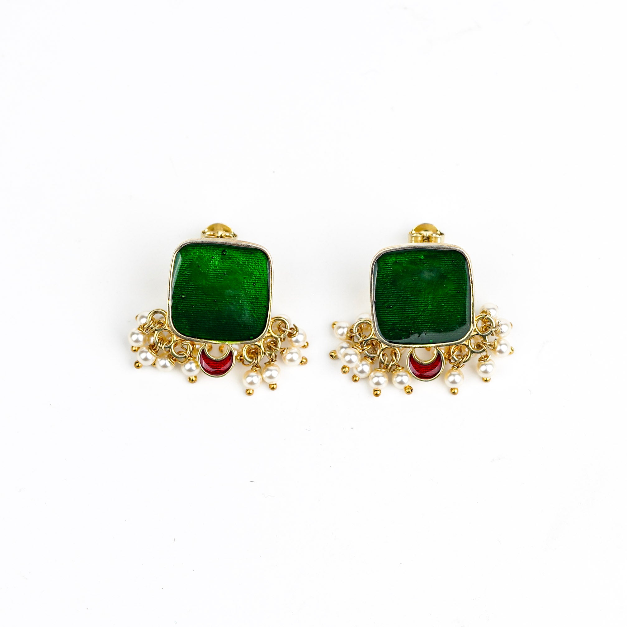 Handmade Meenakari Set|  92.5 Silver | 22K Gold Plated