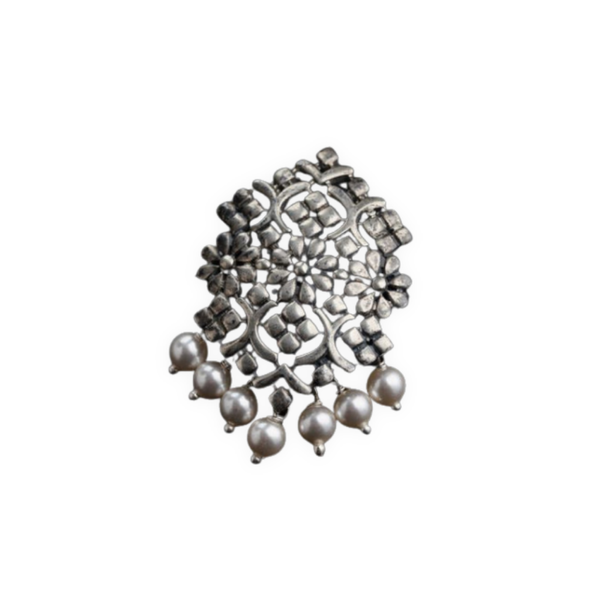 Floral Pentagon Brooch
