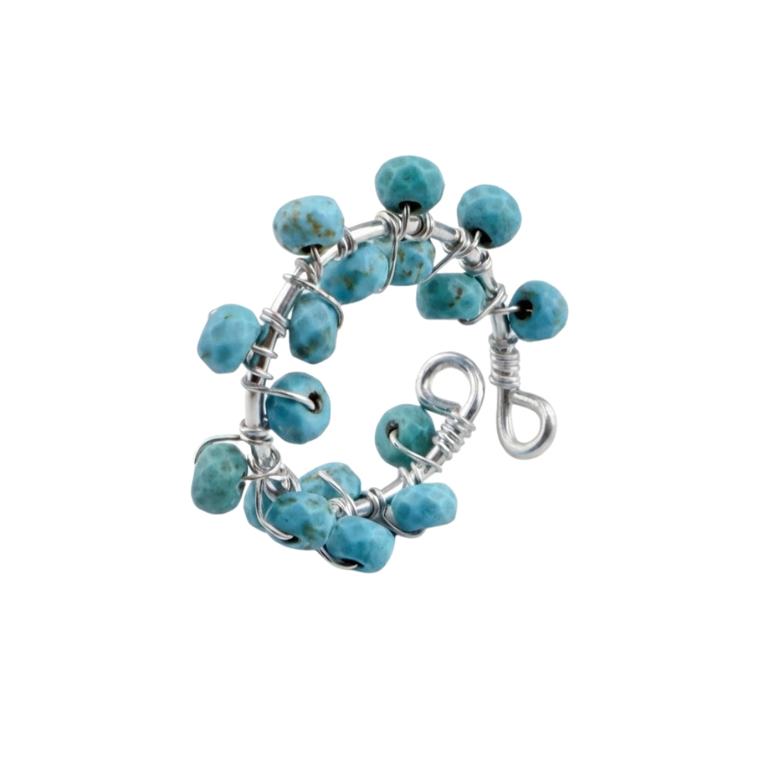 Turquoise Twisted Ring (Project Handmade)