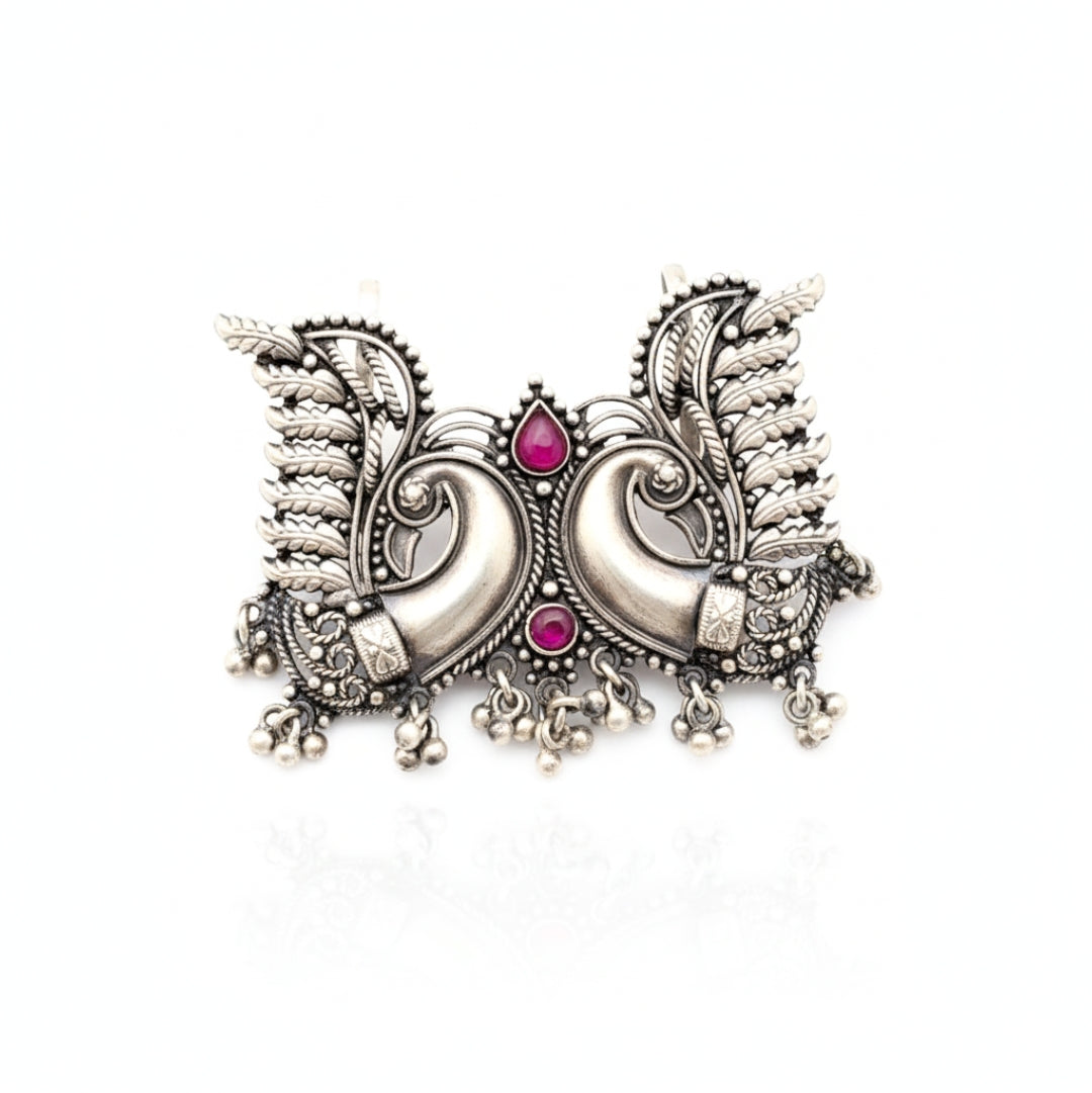 Itihaas Peacock Hairclip