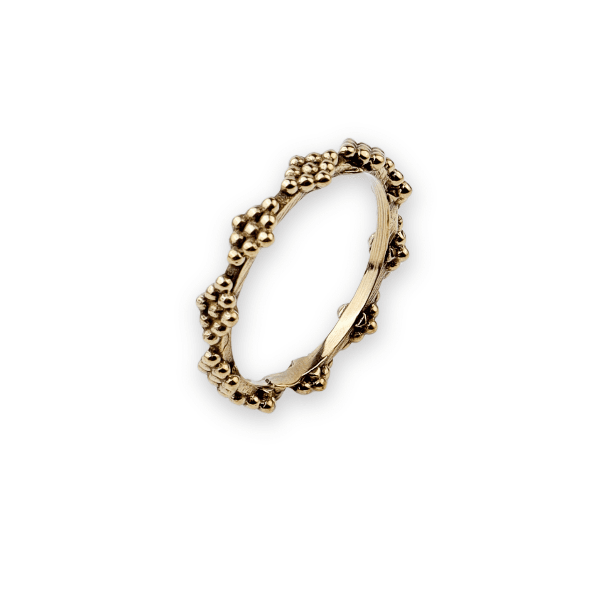 Brass Fashion Ring front view featuring a stylish design and premium brass finish