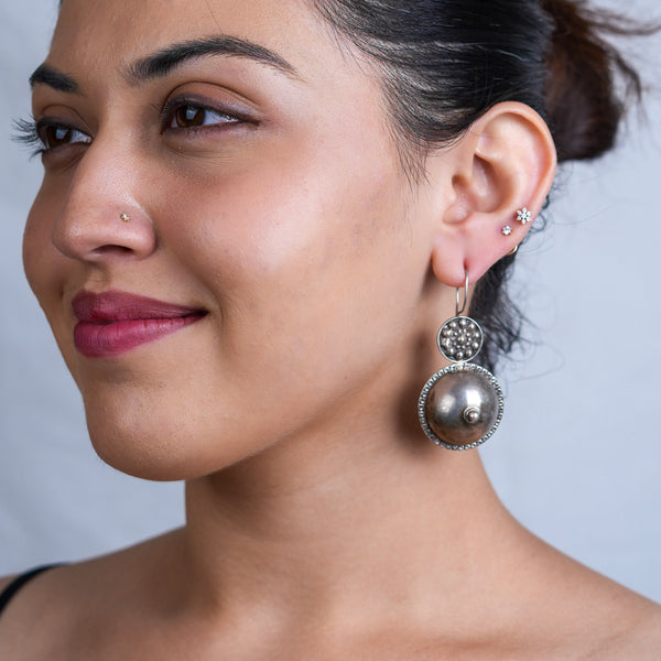 Antique Silver Earrings