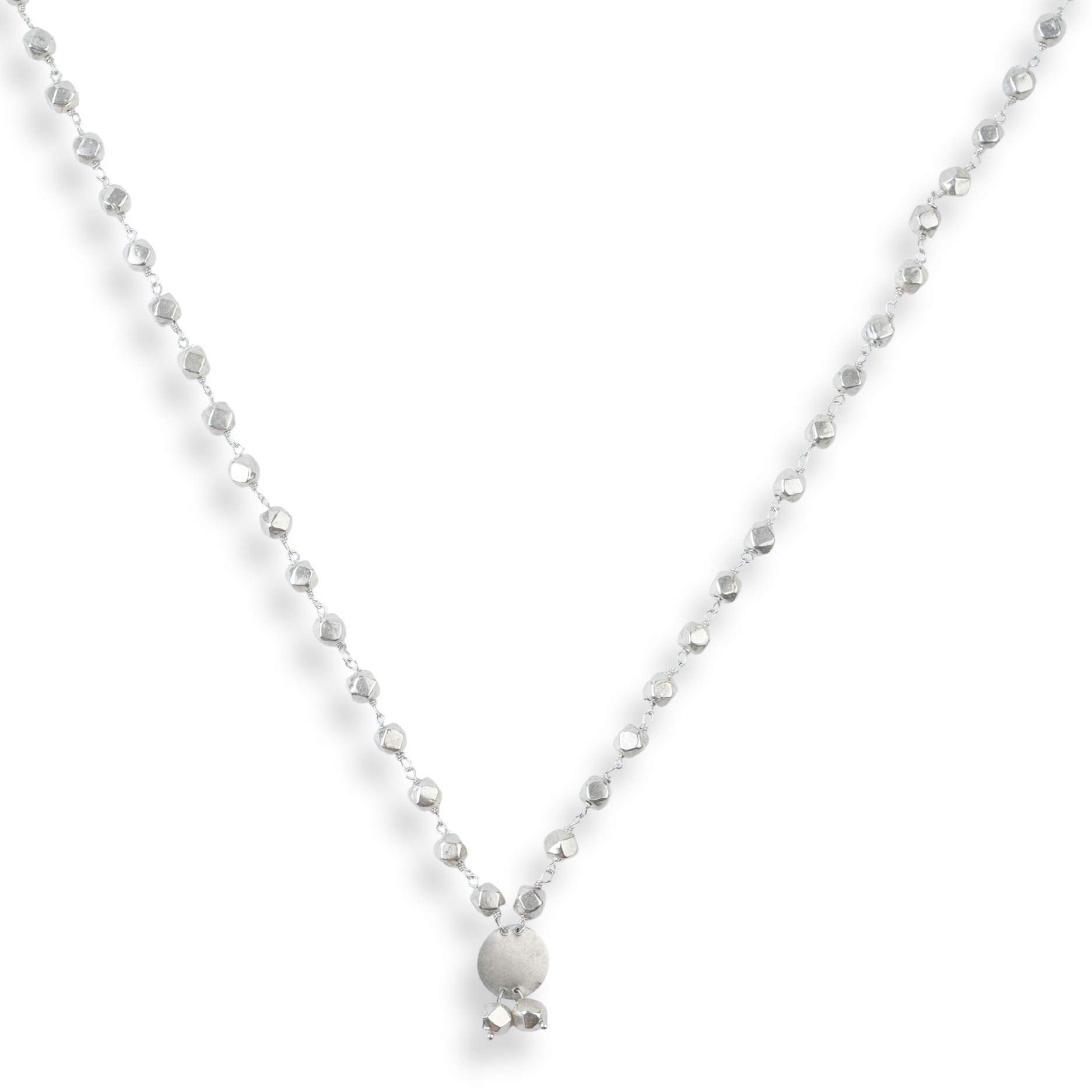 Ashtapailu Necklace with Plain Coin Pendant (Small)