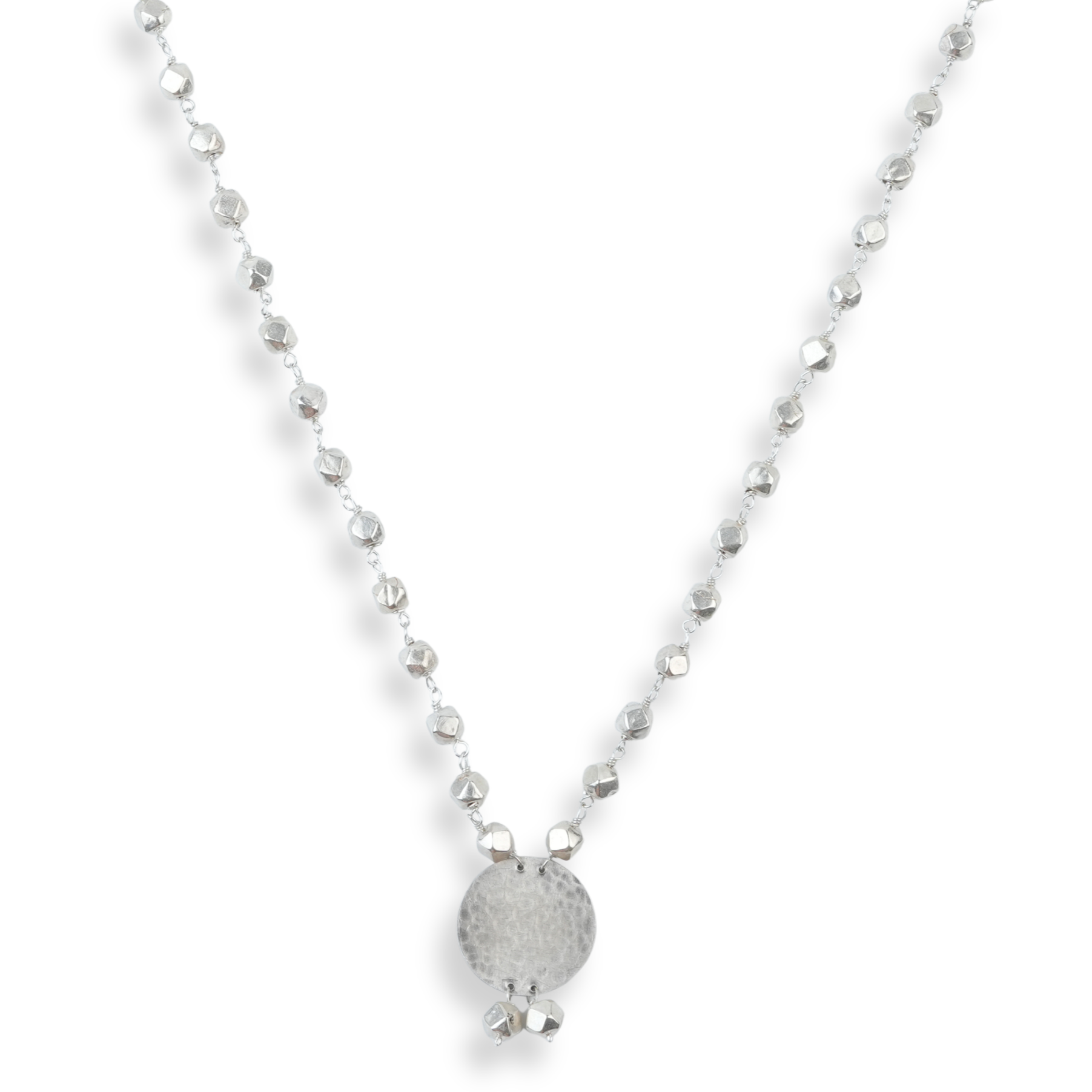 Ashtapailu Necklace with Hammered Coin Pendant