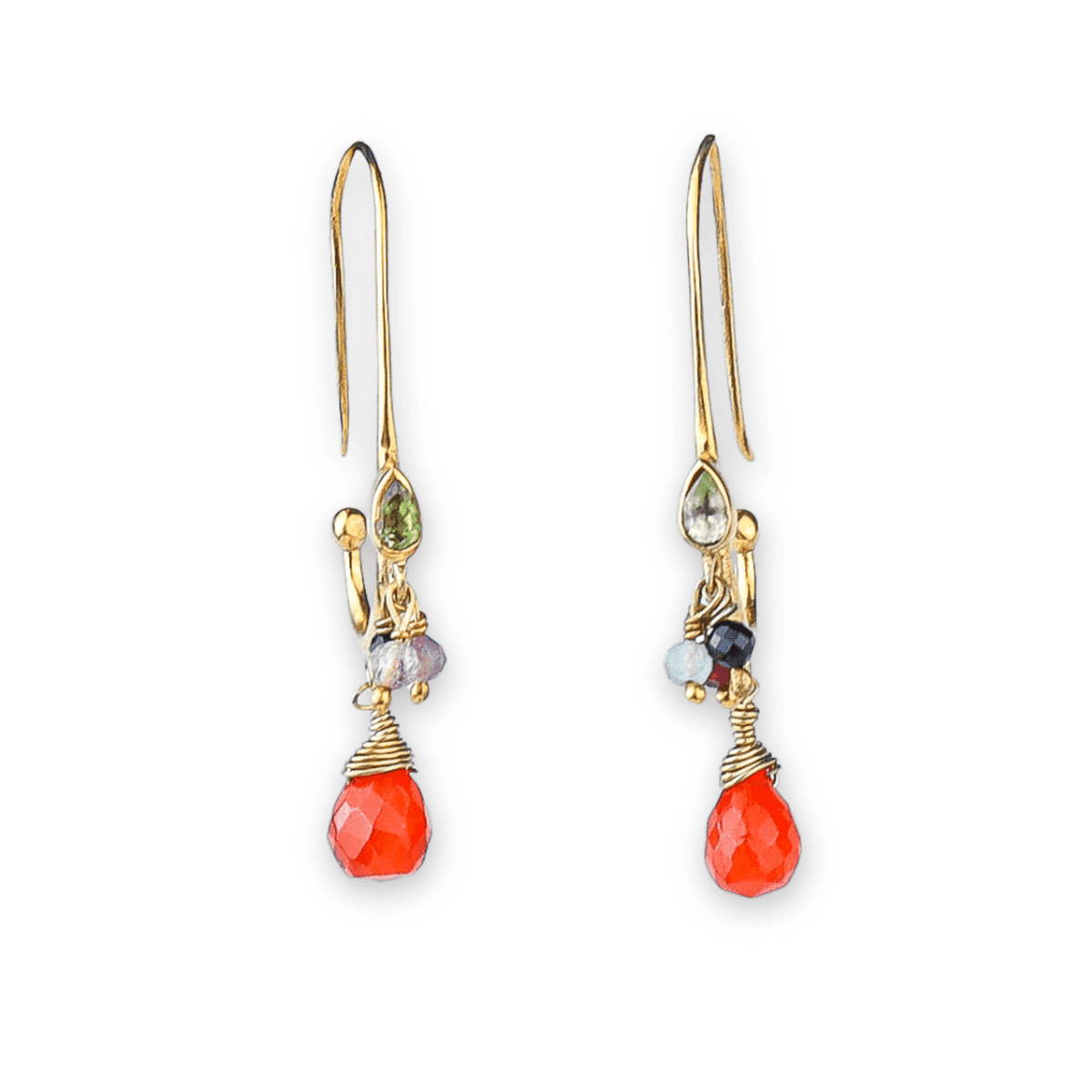 Brass Fashion Earrings front view featuring a stylish design and premium brass finish
