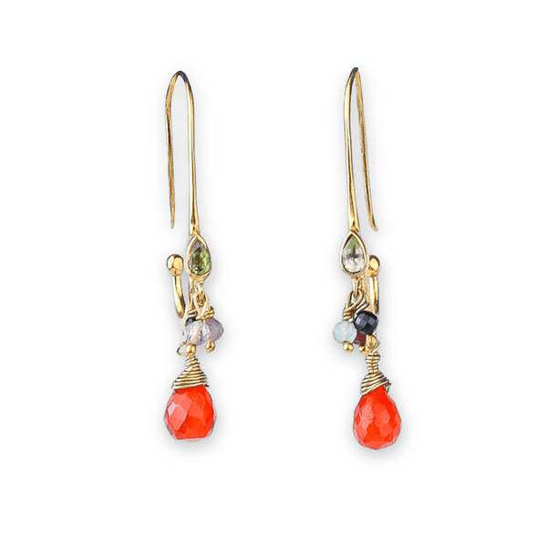 Brass Fashion Earrings front view featuring a stylish design and premium brass finish