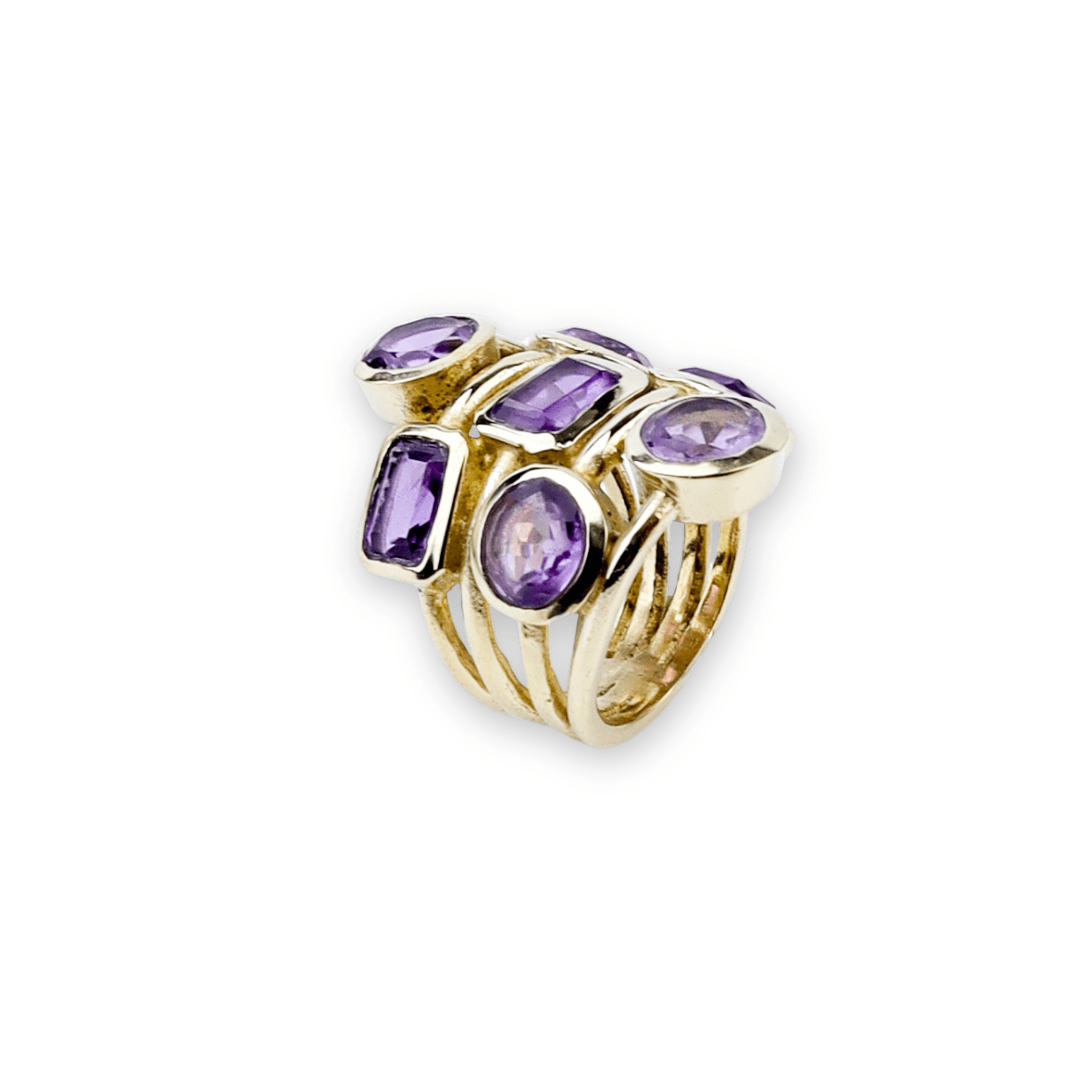 Brass Fashion Ring front view featuring a stylish design and premium brass finish