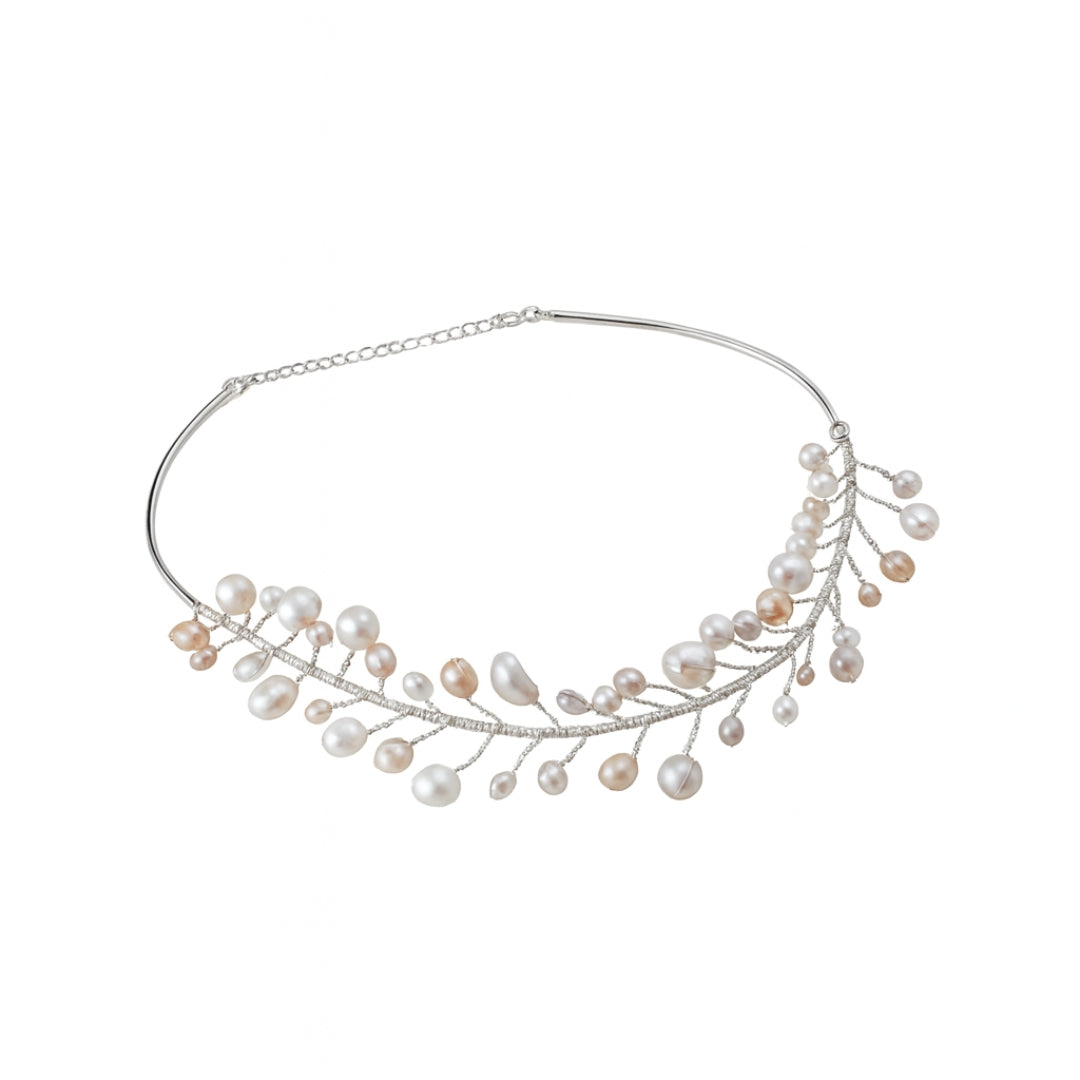 Silver Pearl Tiara