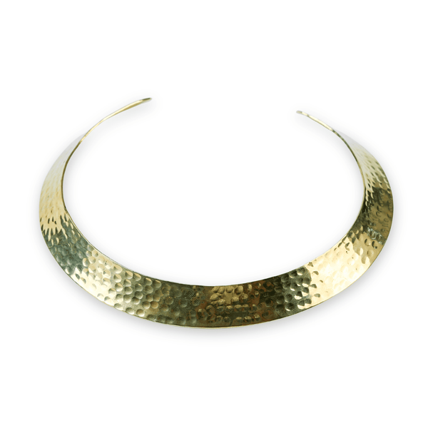 Brass Fashion Necklace front view featuring a stylish design and premium brass finish