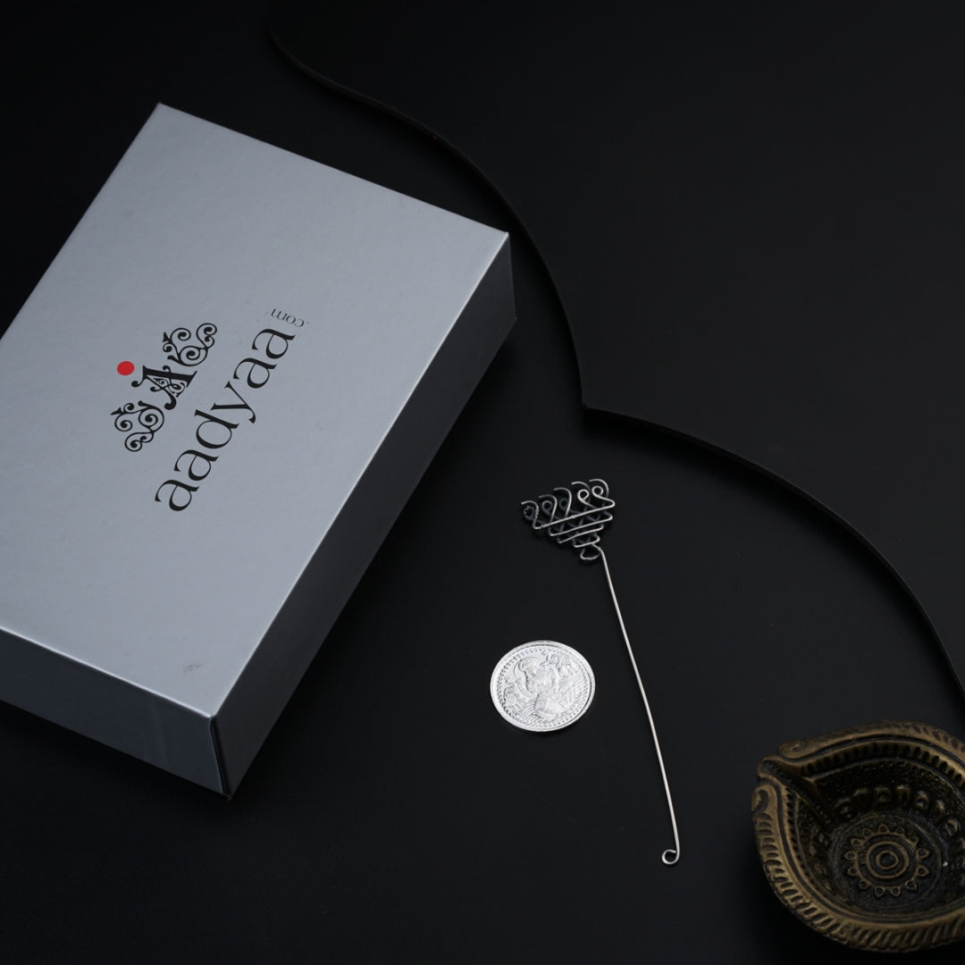 Silver Gift Set : Bookmark & coin