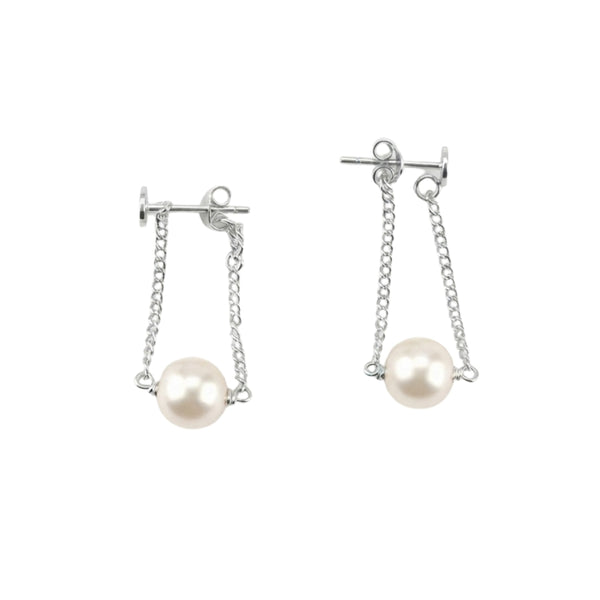 Single Pearl Earrings (Project Handmade)