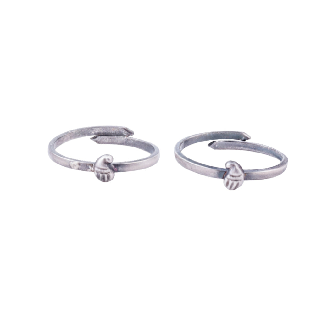 Tiny Silver Adjustable Koyari Toe Ring