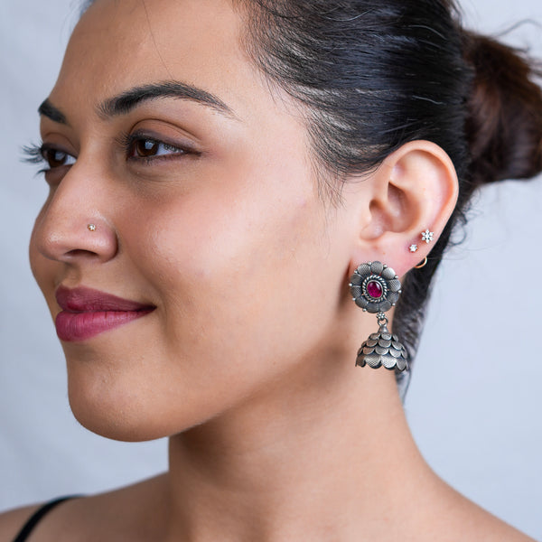 Antique Silver Earrings