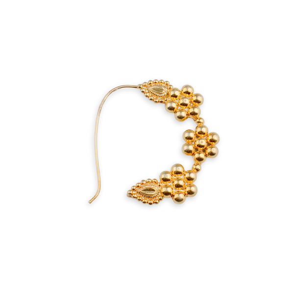 Itihaas Kudi Nath – Small (Left, Pierced) | 22K Gold-Plated