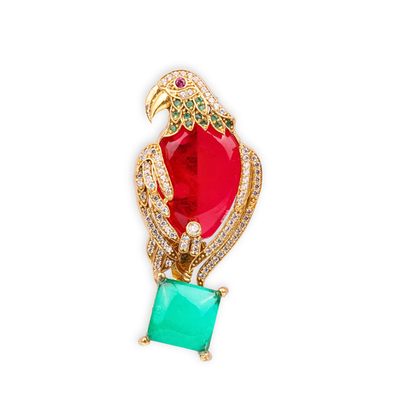 22K Gold Plated Fashion Unisex Brooch