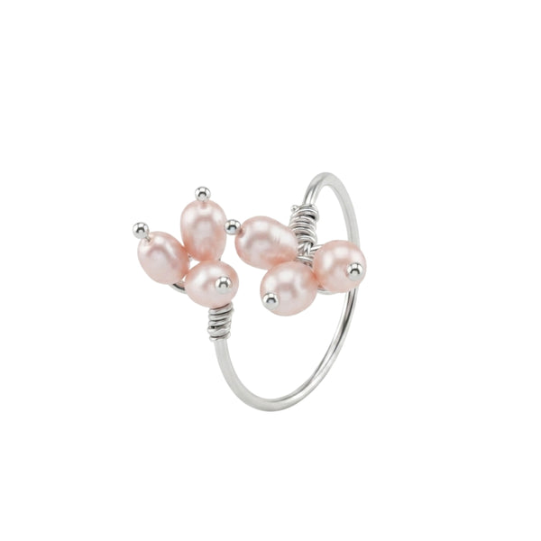 Rice Pearl Bunch Ring (Project Handmade)