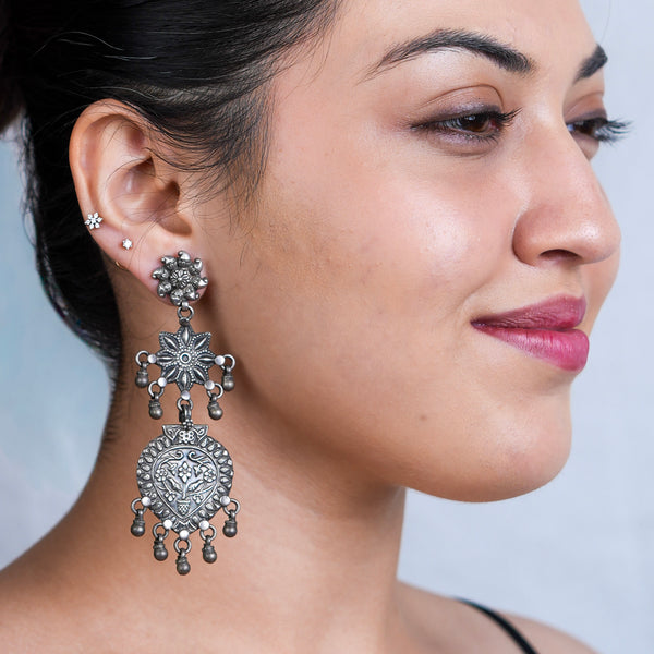 Antique Silver Earrings