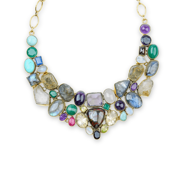 Brass Fashion Necklace front view featuring a stylish design and premium brass finish