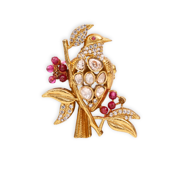 22K Gold Plated Fashion Unisex Brooch