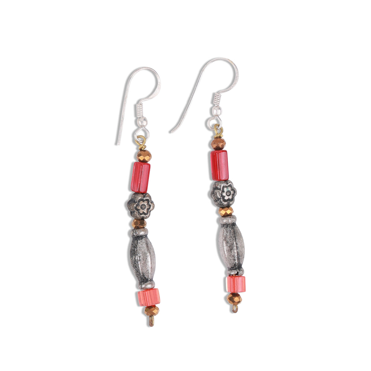 Multicolour Glass Bead Earrings