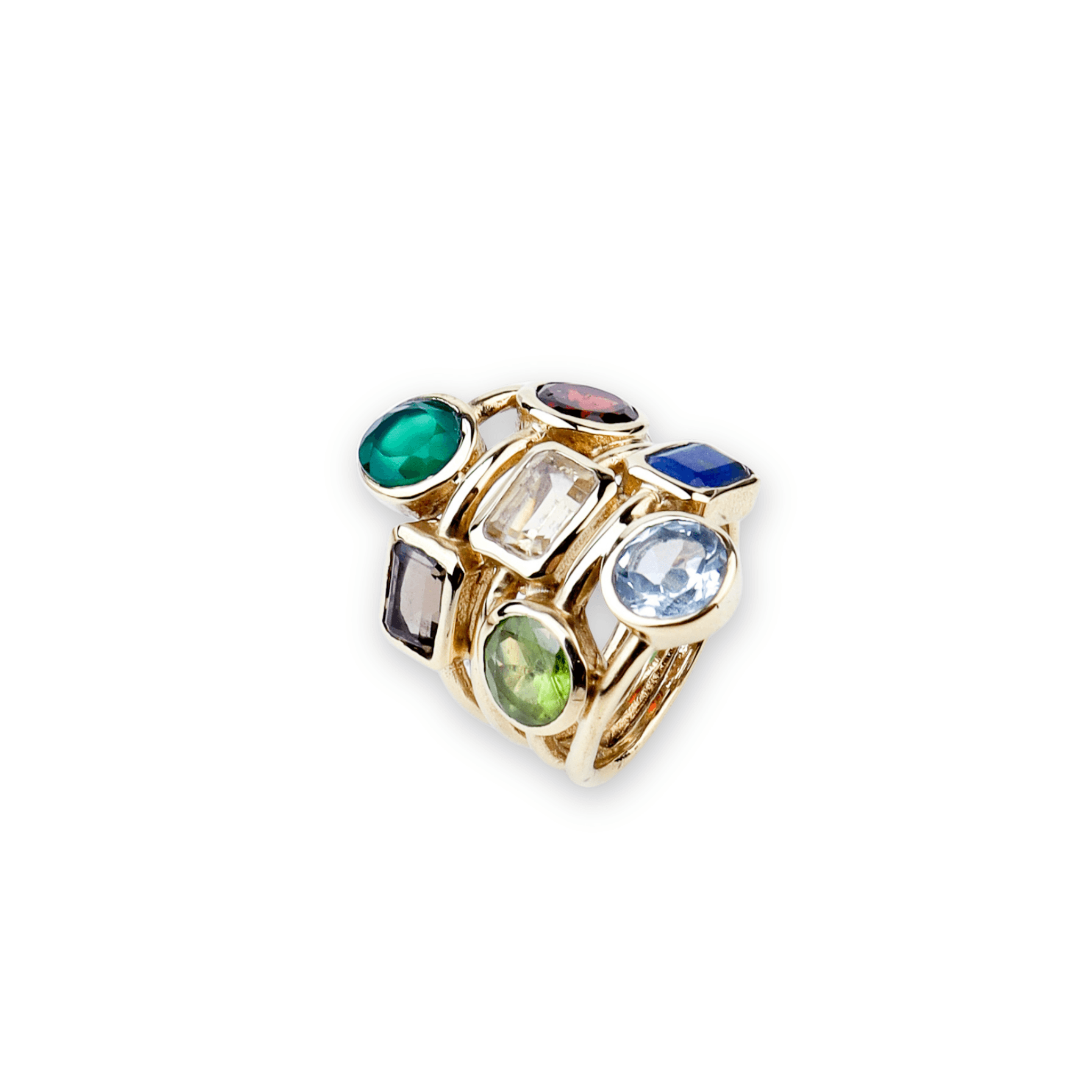 Brass Fashion Ring front view featuring a stylish design and premium brass finish