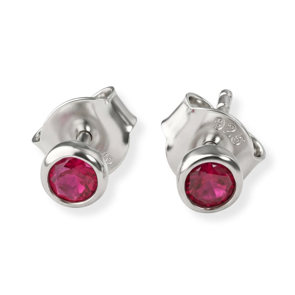 Tiny Pink CZ Stud