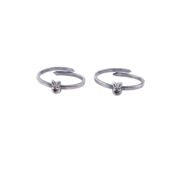 Tiny Silver Adjustable Fruit Toe Ring
