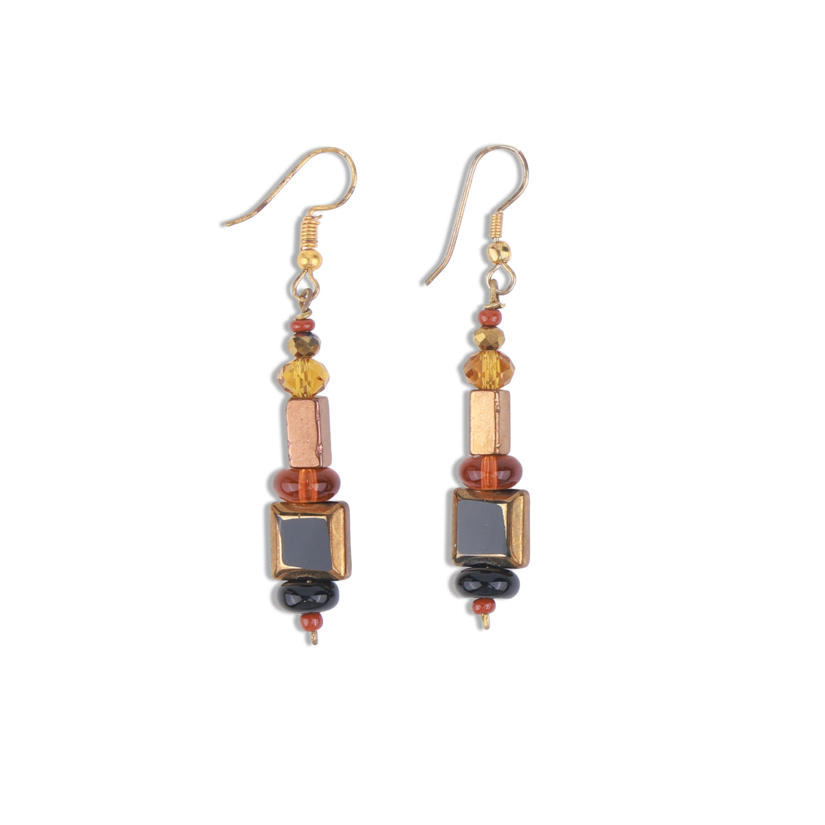 Multicolour Glass Bead Earrings