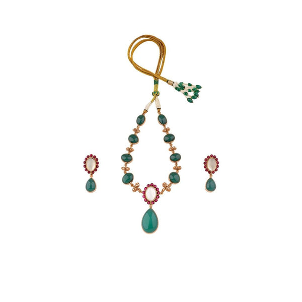 22K Gold Plated Fashion Sets front view featuring an elegant, coordinated design and premium 22K gold-plated finish