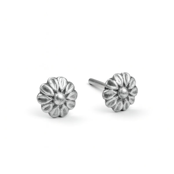 Silver Leafy Crown Stud | 92.5 Silver