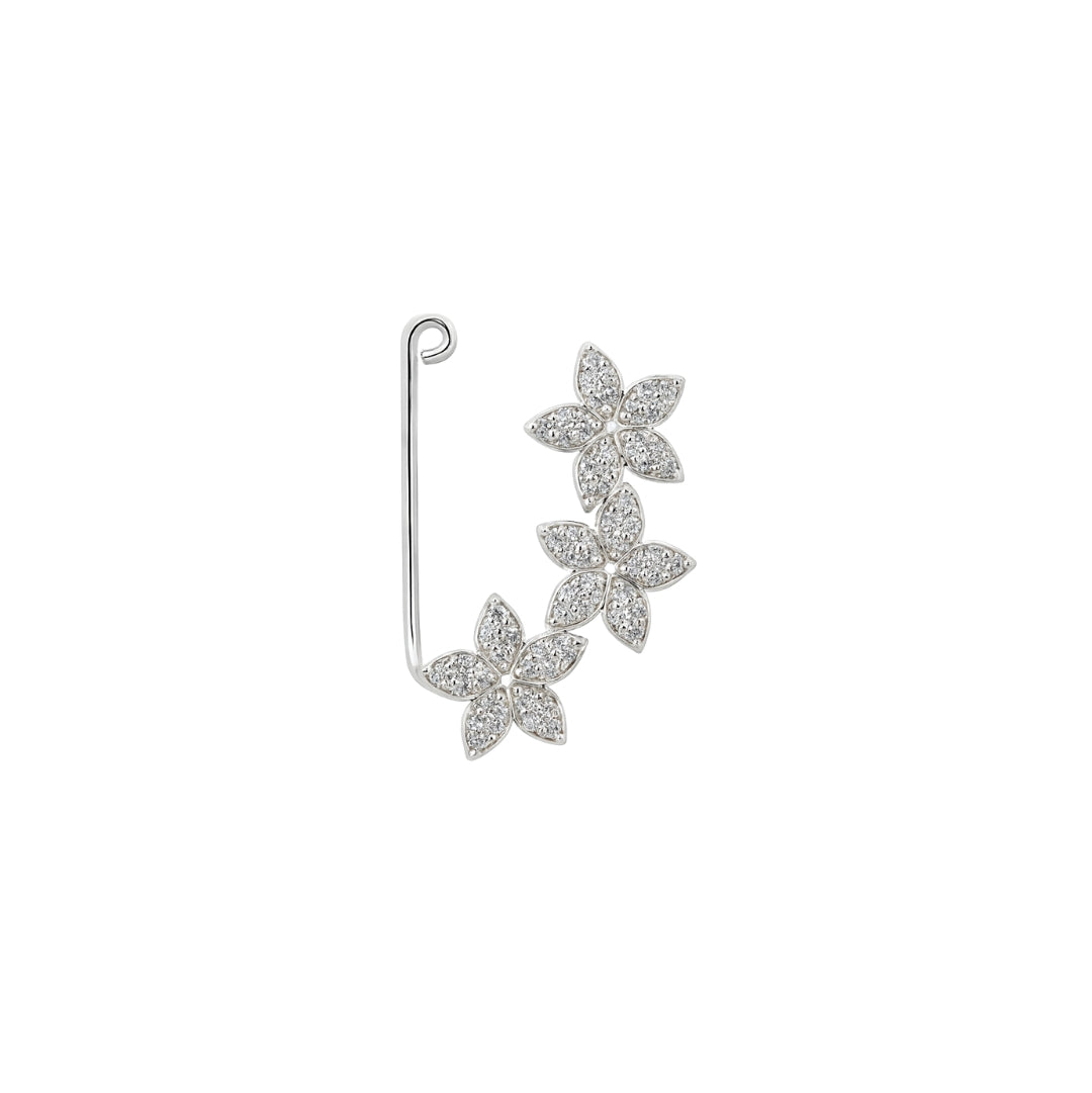 CZ Flower Nath Clipon (Small)