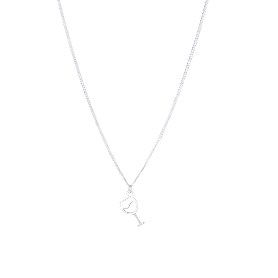 Wine Glass Pendant Necklace