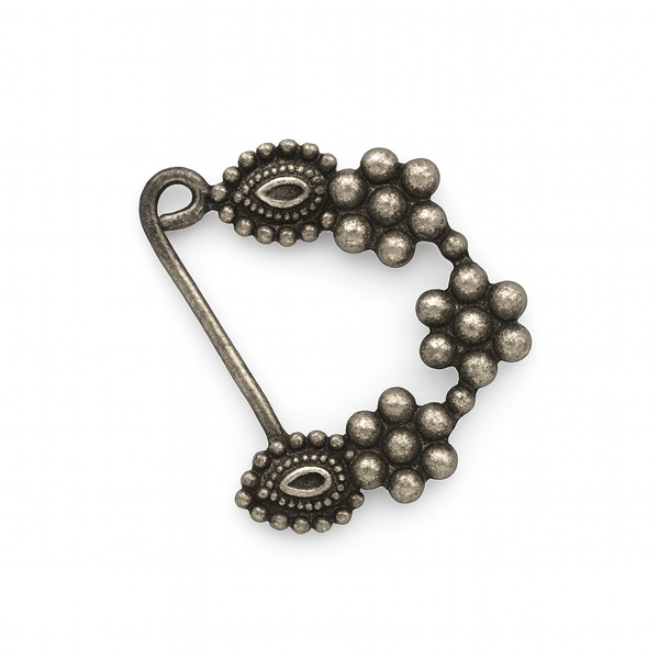 Sterling silver Nath clip-on jewelry