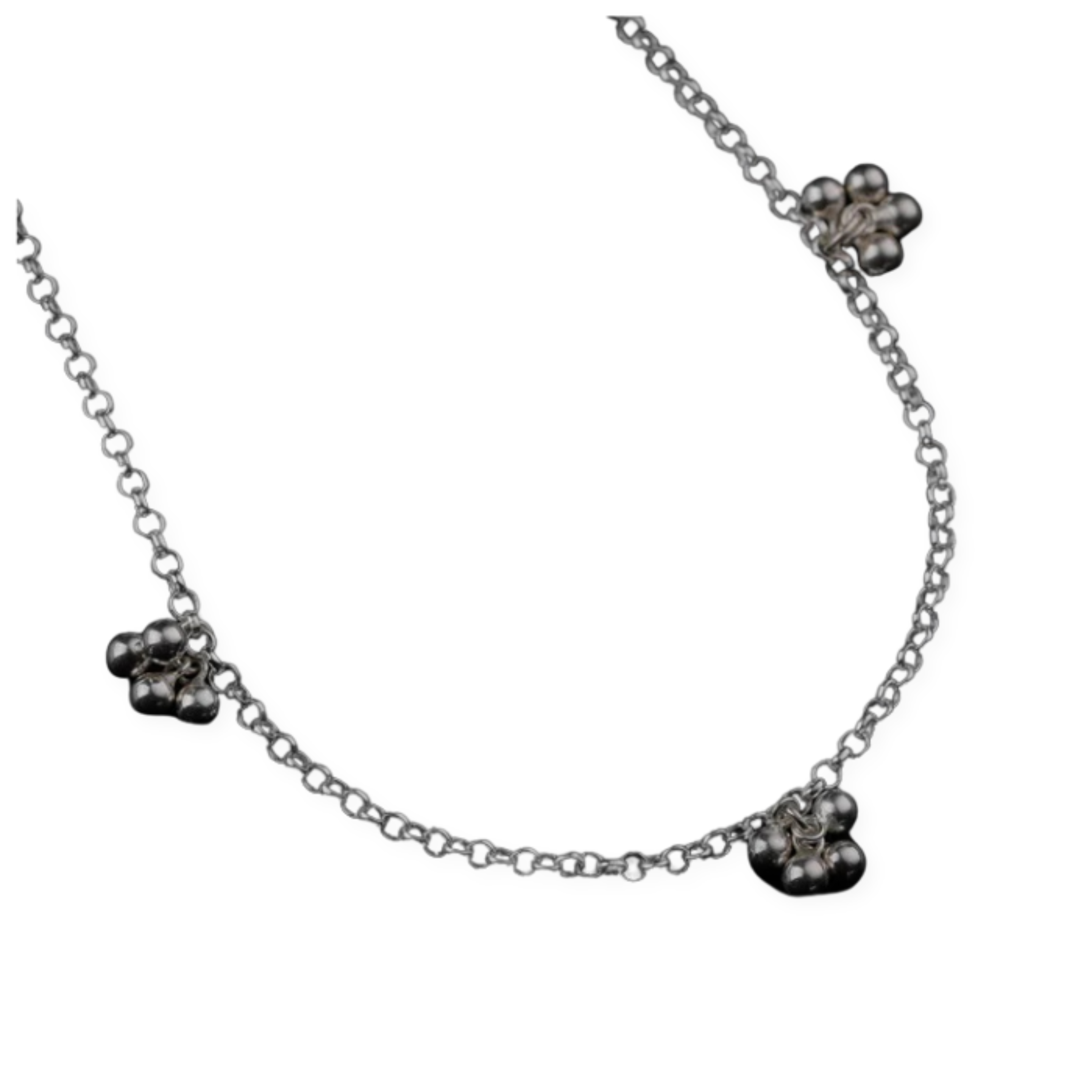 Silver small ghungroo bunch - Chain | For KIDS