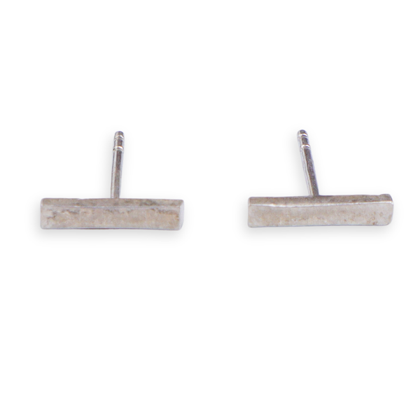 Tiny Silver Line Studs | 92.5 Silver