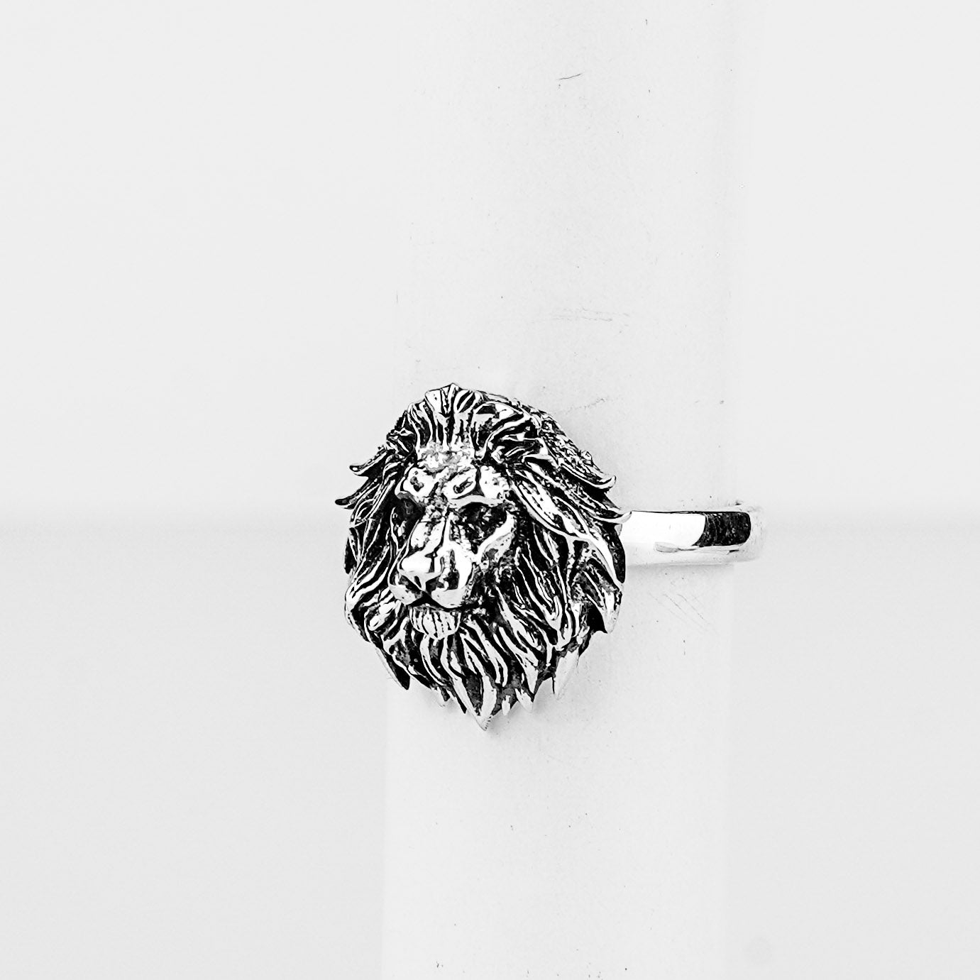 Lion ring silver jewelry