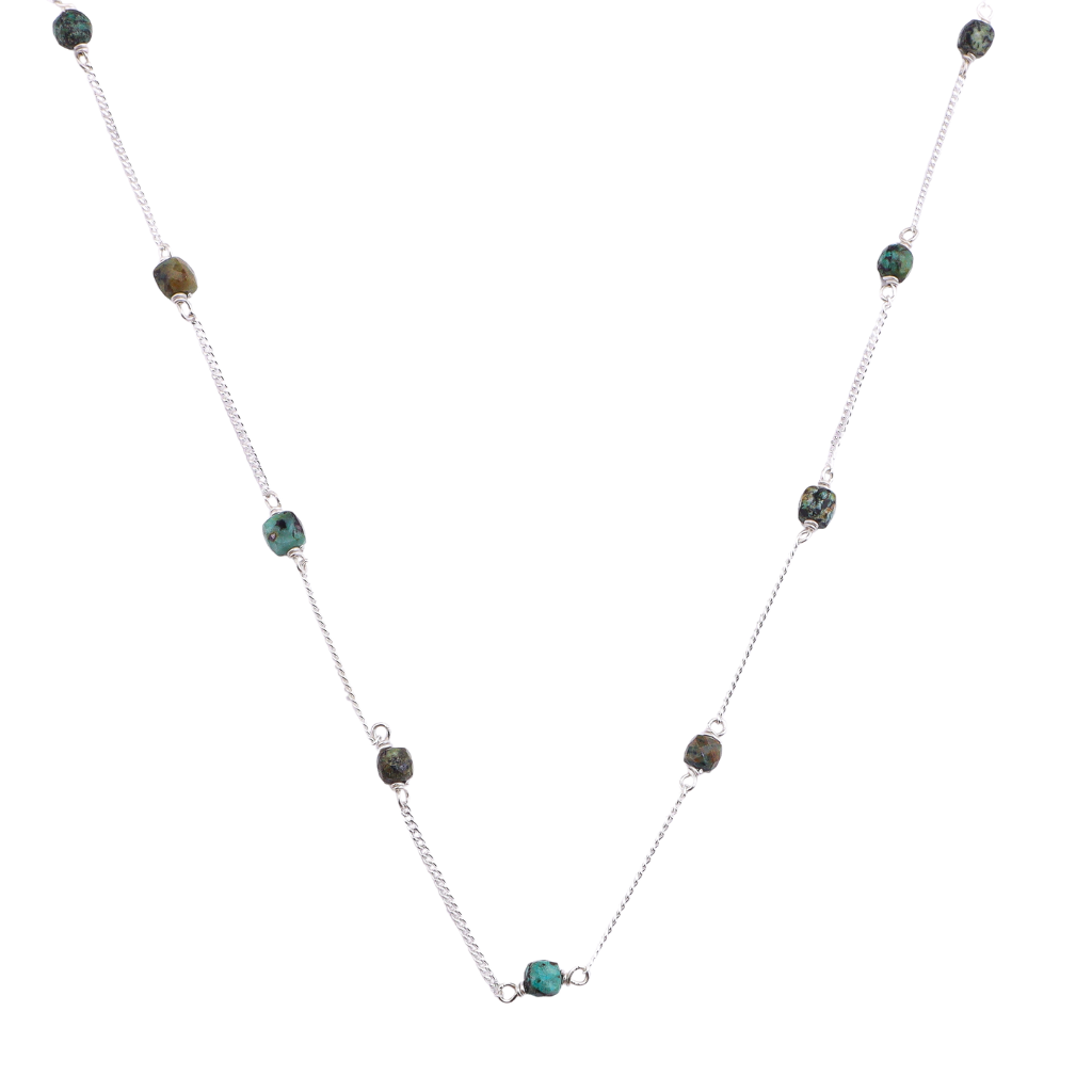 Silver Firoza Chain