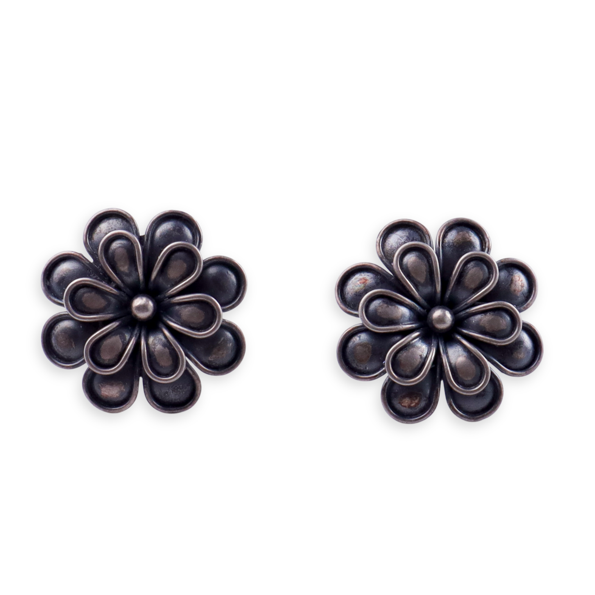 Handcrafted Flower Studs Earring | 92.5 Silver