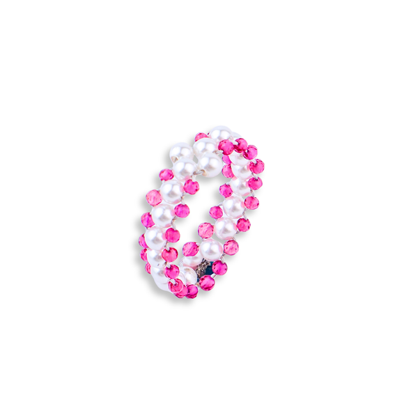 Ruby and Pearls Ring