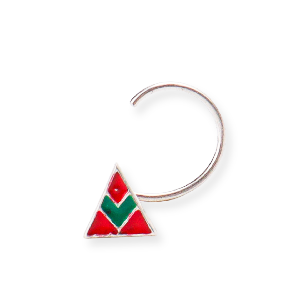 Triangle Nose pin ( Pierced )